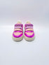 Veja small V-10 leather petale multico cosmos pink purple